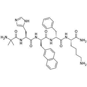 Ipamorelin peptide molecular structure
